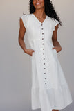 The Margaux Button Dress