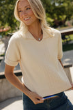 Edwards Cable Knit Blouse