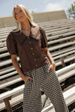 Chocolate Box Collared Blouse