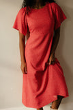 Crimson Hour Midi Dress
