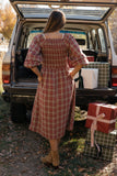 Scholar Plaid Midi Dress
