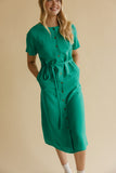Love You Most Button Midi