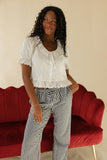 Soft Focus Ruffle Blouse