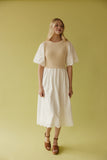 Sweet Prairie Detail Midi Dress
