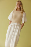 Sweet Prairie Detail Midi Dress