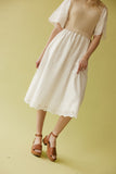 Sweet Prairie Detail Midi Dress