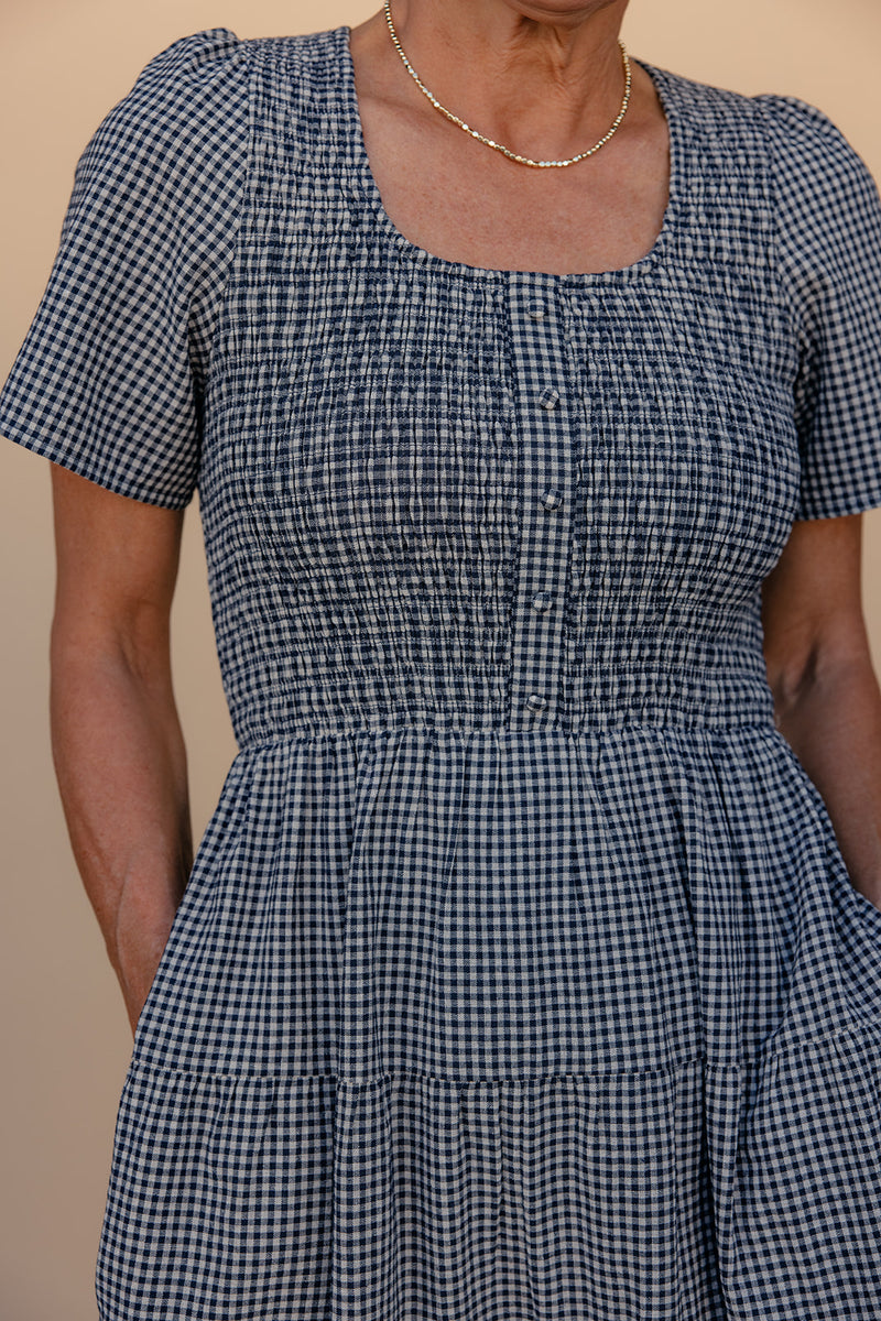Holly Shae Avie Top - Green and White Gingham main image 1