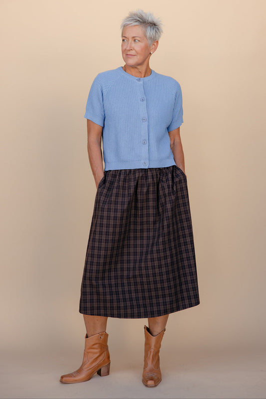 Plaid and Proper Midi Skirt