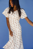 Sacia Flutter Sleeve Dress