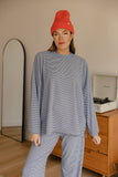 Cozy Cloud Stripe Pullover