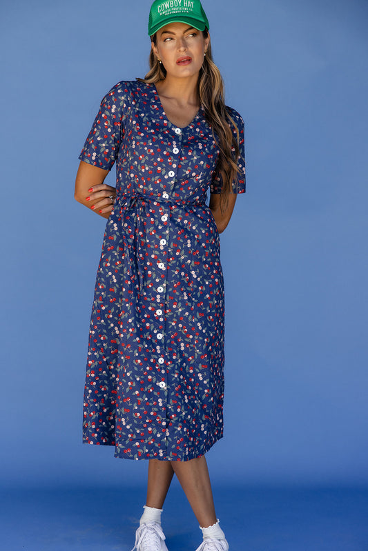 The Cherry Button Down Dress