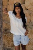 Parade Day Ruffle Blouse