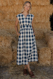 Starry Nights Plaid Midi