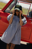 Navy Skies Babydoll Dress