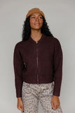 Rosewood Zip Sweater