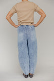 Cozy Curve Tie Waist Balloon Jeans
