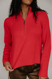 Redline Zip Henley Sweater