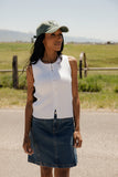 Golden Glow Button Tank