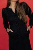 Evelyn Button Dress