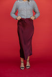Holiday Muse Satin Skirt
