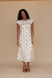 Amelie Polkadot Midi Dress