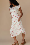 Amelie Polkadot Midi Dress