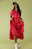 Audie Gingham Tiered Maxi