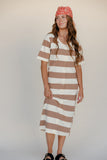 Apple Pie Stripe Midi