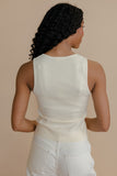 Milk + Sugar Button Tank