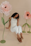 Milk + Sugar Button Tank