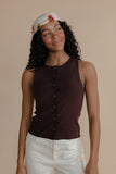 Milk + Sugar Button Tank