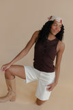 Milk + Sugar Button Tank