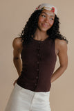 Milk + Sugar Button Tank