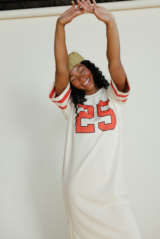 Varsity Weekend T-Shirt Dress