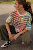 Happy Days Stripe Cardigan