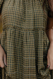 Audie Gingham Tiered Maxi