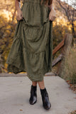 Audie Gingham Tiered Maxi