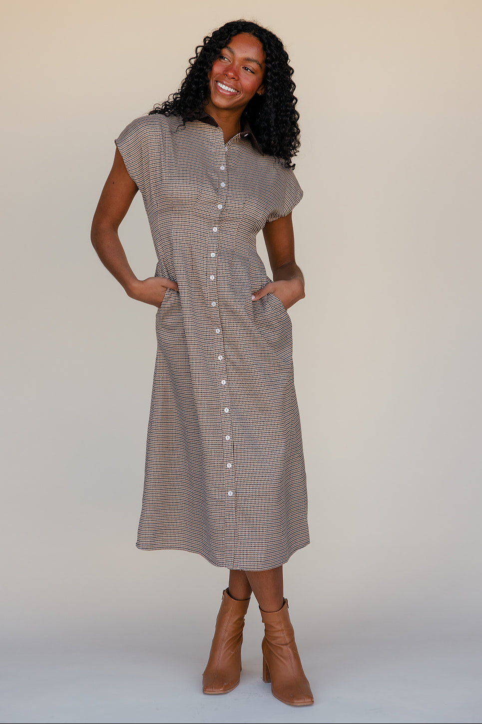 Brownstone Houndstooth Dress Brownstone Houndstooth Dress