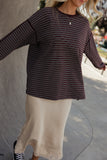 Mullberry Stripe Pullover