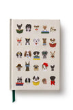 Studious Dogs Embroidered Journal