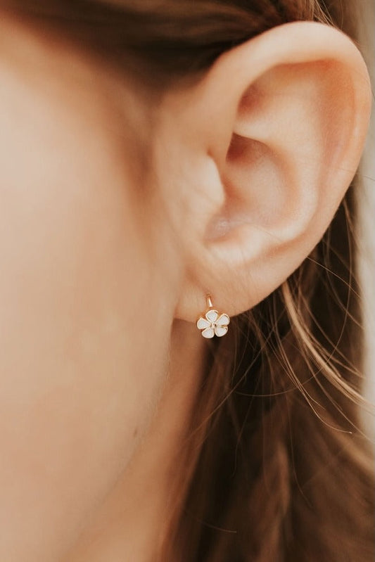 Flower Mini Hoops
