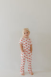 Toddler Short Sleeve Bamboo Lounge Set | Cherry Orchard
