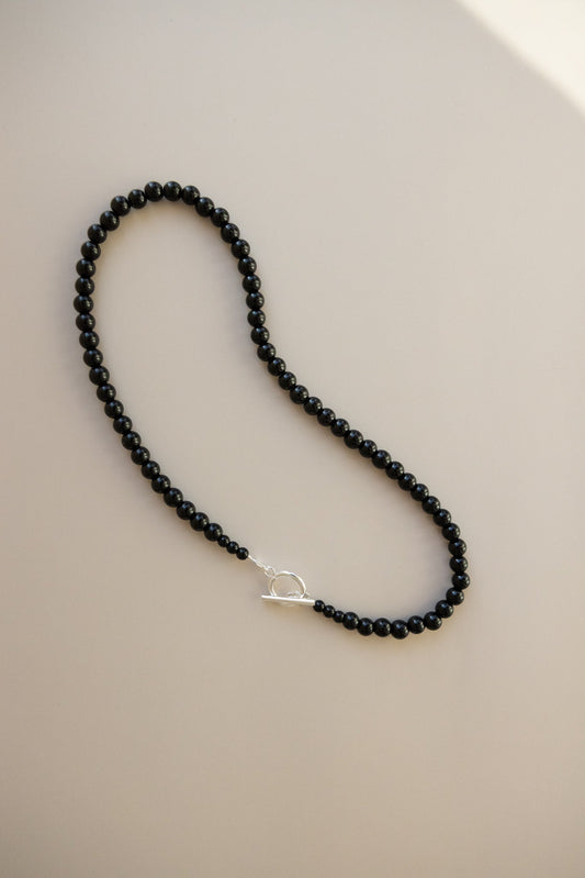 Black Onyx Gemstone Necklace