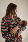 Bamboo Knotted Gown | Holiday Stripe