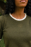 Marlowe Lace Knit Top