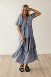 Audie Gingham Tiered Maxi