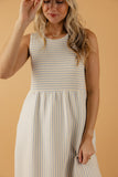 On Your Mind Striped Tank Dress