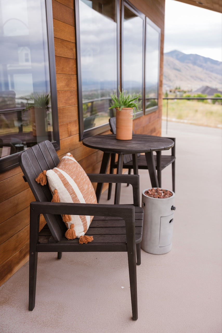 Rust-Colored Tassel Pillow | ROOLEE