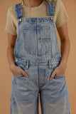Free People Good Luck Barrel Overalls