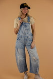 Free People Good Luck Barrel Overalls
